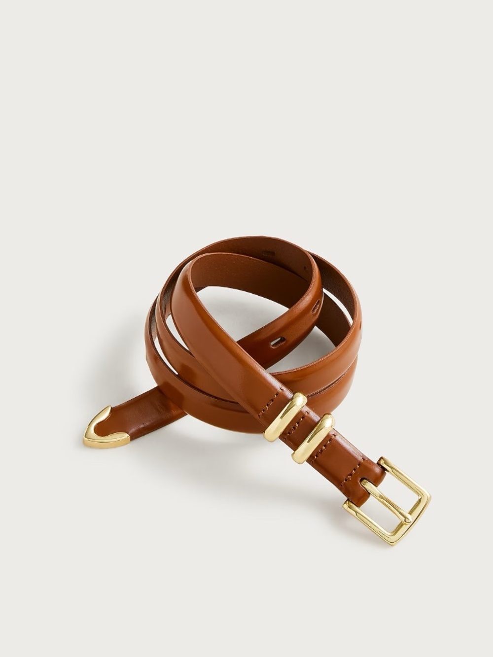 J. Crew Spazzolato Italian Leather Belt NWT - Picture 2 of 5